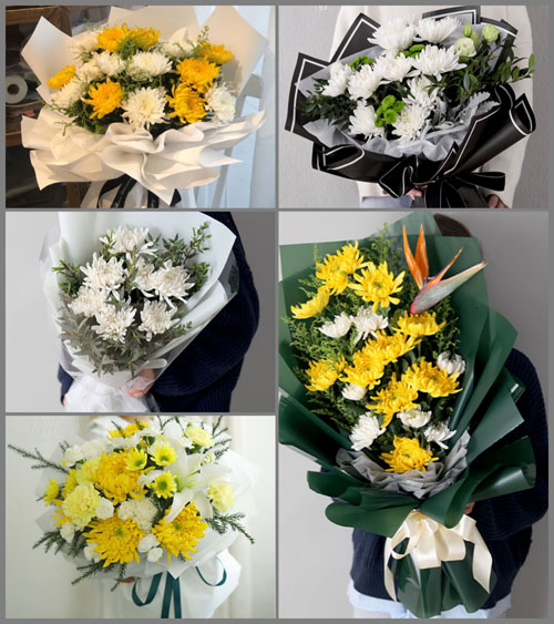 广东梅州市五华县华城镇城镇村白事花束代送